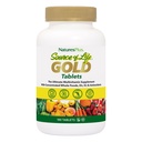 NaturesPlus Vir življenja zlato multivitaminski - 180 tablete - z vitamini D3 & B12 - kri, kosti in imunske podpore - vegetarijanski in gluten brezplačno - 60 Sluge