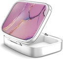 Box tablete 2 predel majhne tablete primer,Prenos za Žepek ali zaporne tablete Organizator tablete Vsebnik tablete za zadrževanje vitaminov, zdravila, ribje olje in dodatki(36-Color Gradient