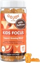 Otroci Fokus Gumies - 7-in-1 Fokus & Pozor dodatek za otroke in najstnike w/Saffron Extract, Magnezij Glycinate, L-Theanin, Inositol & More - Vegan, Gluten & Sugar-free, Non-GMO