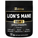 Zolotus Lions Mane gobe kompleksne kapsule s Cordeyceps, Elderberry, Ginkgo Biloba, Bacopa - 90 kapsul