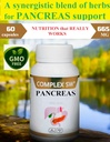 Pancreas Cleanse Detox & Popravila dodatek z vso naravno papain Enzyme, Bromelain, Ananasov ekstrakt, cink, Chromium, Manganese. Revitalizer & Detox Formula za Gut Health.