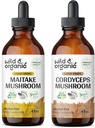 Tinktura gob divje in organske maitake 4 fl oz & Cordyceps tinktura gob 4 fl oz