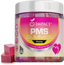 Impact PMS Gummies – 60 Count Multivitamin Women, Menstrual Cramp Relief PMS – Podpora dodatki PMS Relief & Natural Hormone Balance