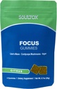 Soultox Focus Lion's Mane Gumies - Citrus Flavor - Veganska formulacija z organskimi levi Mane in Cordyceps - Izboljšajte spomin, fokus in energijo - Citrus Flavor - Enojni paket