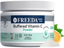 BREZPLAČEN Vitamin C v prahu (Calcium Ascorbate) – neacidičen, želodčno-prijazen vitamin C za občutljive posameznike – Vegan, Košir, Sugar-free Imune Support – 8 oz