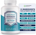 Centurion Detox Detox, Jetrna čistila Detox in popravila dodatek s fosfatidilholin, Vitamin B6, Folat, L-metionin in R-lipojska kislina, 180 Caps