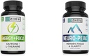 Zhou Caffeine 100 mg L-teanin 200 mg Nootropic 60 kapsule in Neuro Peak podpora za možgane DMAE Bacopa 30 kapsule