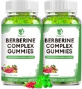 Berberine Complex Gumies- Berberine s cejlon cimetom, kurkuma, mlečno grenko melono za splošno imuno zdravje - 120 grofov