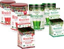 MacroLife Survivor 6-Count Bundel, 2 Macro Greens 10oz + 1 škatla (12ct), 2 čudežna rdeča 10oz + 1 škatla (12ct)