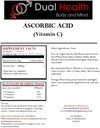Dual Health Body & Mind 1 (1 lb) Vreča vsake askorbinske kisline (vitamin C) in MSM (metilsulfonilmetan) v prahu Combo