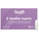 NewLife Naturals Vitamin E Suppositories 38IU - Vaginalna suhost Draženje Menopause Atrofija Relief - Vse naravne Estrogen Free Feminine Care - 24 Vstavi