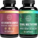 Primal žetev rast las in multivitaminski dodatki za ženske in moške multi vitaminske kapsule in rast las kompleksne tablete paket