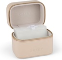Dosy potovalne tablete Case & Easy-Slide tablete vrečke - Vegan Usnje Daily tablete Organizator s 7 Airtight tabletke žepe za shranjevanje in zaščito zdravil - Stylish tablete Sorter & Medication Organizer- LATTE