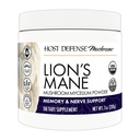 Host Defense Lion's Mane Powder - Brain Health Support Supplement - Gobe Dodatek za podporo Focus & Memory Function - Immune & živčni sistem Podporni dodatek - 7 oz (133 Servings)*