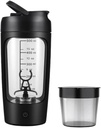 Električna prenosna plastenka Protein Shaker za gladko mešanico  (Črna)