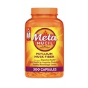 Metamucil, Psyllium Husk Kapsule, 300 Kapsule, 3-v-1 Fiber dopolnilo, Dnevni Psyllium Husk Fiber Kapsule Pomoč Podpora Prebavno zdravje s spodbujanjem regularnosti*, Pomoč Dopolnilo Dnevni vnos Fiber