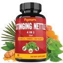Sting Nettle Extract kapsule z Boswellia, kurkuma in žaga Palmetto - 2 meseca dobava za skupno, upravljanje telesa, kožo, lase in imuniteto