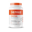Genij Protein Powder, Vanilla - Dual Protein Mešanica z izboljšanim izolatom sirotke in naravnim jajcem Bela za Lean Muscle Building za moške in ženske - Grass-Fed Pred & Post Workout Meal Meal Meal Meal Mean Shake