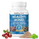 Zdrav um - Varen za najstnike - Možganska megla - Kognitivna funkcija - Koncentracija - Fokus - Neuralna optimizacija - Mood - Ginkgo Biloba - Ginseng - Rhodiola - Bacopa - Gotu Kola - Zeleni čaj - 60 grofov