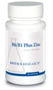Biotics Research B6 B1 Plus Cink Priskrbki Aktivne oblike vitaminov B, 5mg visoko biološko razpoložljive oblike cinka, Aids v dejavnosti več kot 300 Različni cink Odvisno encimov 90 Kapsule
