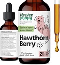 Za vedno Puppy Hawthorn Berry kapljice za pse - Antioksidant podpora Tinktura za pse w/Hawthorn Berry - Tekoči Heart Health Supplement za srečne hišne živali - Brez konzervansov in umetnih barv - 2 oz
