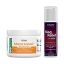 Jigsaw Health Bundle | Adrenal Cocktail, 60 Servings (Jar), and MagRelief, 5 Ounces (Lotion)
