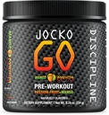 Jocko Fuel Pre Workout Powder z L-citrulin, Nootropic & Kofein za vzdržljivost & Stamina - Keto, Nizka sladkorna mešanica za tek na daljavo, kolesarjenje, Jiu Jitsu - 30 Servings (Mango)