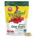 MegaFood Women's One Daily Multivitaminski Soft Chews - multivitaminski za ženske s folatom, vitamin B6, B12, biotin, vitamin D - okusni mešani okus jagod - vegetarijanski, ne-GMO - 30 Chews