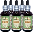 Dulse (Palmaria Palmata) Glicerit, organski posušeni listi tekoči ekstrakt brez alkohola (Brand Name: HerbalTerra, Proudly Made in USA) 5x2 fl.oz (5x60 ml)