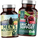 Številka One Nutrition N1N Premium Podpora sečne kisline in moških multivitaminov, Vsi naravni dodatki za podporo energijske ravni, Prostata zdravje in urinarni trakt funkcije, 2 paket