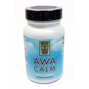 „Awa Calm Kapsule - Kava-Based Zeliščni dodatek s 30% Kavalaton, Calamus Root, Passion Flower, Lemon Balm & Hops (60 Kapsule)