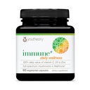 Youteory Immune+ Daily Wellness - Vegetarian Immune Support Supplement with Vitamin C, Vitamin D3 & cink* - Gobe Supplement with Turkey Tail, Cordyceps & Reishi - 60 Vegetarian Caps
