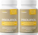 Prourol Patented PROBIOTIC dodatek za zdravje sečil, Bladder podpora, Imuno Boost, pogosto uriniranje Relief, UTI zdravje, naravne sestavine, Dnevno splošno zdravstveno podporo-2 steklenice - 120 Count