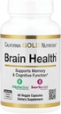 California Gold Nutrition Brain Health z alfa-glicerofosforilholin, kalcij, fosfor in fosfatidilserin, 60 Veggie kapsule