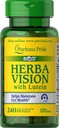 Puritan's Pride Herbavision z Luteinom, Zeaksantinom, Bilberry Softgels, 240 grofov