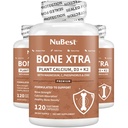 Bone Xtra - Vegan Bone Strength Formula za močnejše kosti, Rastlinski kalcij iz morskih alg, Vitamini D3, Vitamin K2, Magnezij, Fosfor in več za najstnike, Odrasli - 3 Mesece dobave 