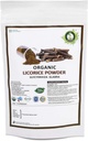 R V Essential Organic Licorice prašek 200gm/ 7,05oz/ 0,44lb Glycyrrhiza Glabra Licorice Root Powder Mulethi Powder Yastimadu Powder Liquorice Powder USDA Organic Certified Supplement in Zip Lock Pouch