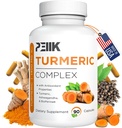 Kurkumin s črnim poprom & Ashwagandha - visoka absorpcija Ultra močan kurkum dodatek s 95% kurkuminoidi, BioPerine & Ashwagandha - Kurkumične kapsule za skupno podporo 90 kapsul