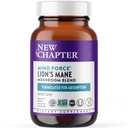 Novo poglavje Levja griva + goba Reishi - življenjeShield miselna sila za mentalno jasnost z organsko reishi gobo + Vegan + non-GMO, nootropne sestavine - 60 ct