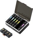 Tedenske tablete Organizator 4 krat na dan, velike kompartmente tablete Box 4X 7 dan, zdravila organizator tablete Primer tablete za tablete/vitamine/ribja olja/zdravilo/dodatki (črna)