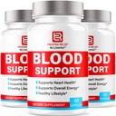 (3 paket) Trusted Relief Blood Support Kapsule - Uradna podpora TrustedRelief Blood Support Vitamin tablete, Natural Trusted Relief Advanced Formula Wellness & Overal Health, 90 kapsul za 3 mesece