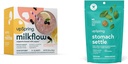 UpSpring Stomach Settle Kapljice, Mint Flavour, 28 Ct+Mlečni tok Dojenje Dodatna pijača Zmešamo z Moringa & Blaženi Thistle, No Fenugreek 