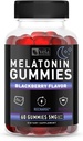 Melatonin Black Berry Gumies 5mg, Podpora za nočno spanje žvečljivi dodatek 