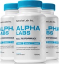 NutraRize (3 paket) Alpha-Labs, Uradna Formula za podporo za moške in mišice, Vse-naravni moški zmogljivosti tablete za vzdrževanje ravni Stamina in energije, Alphalabs ME kapsule Pregled (180 kapsule)