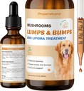 Dog Lumps in Bumps dopolnilo, Turčija rep goba garda za pse Lipomas, Organic 7 gobe kompleksne kapljice, Okrepiti imuniteto in energijo za Buddy s šiitake gobe, Reishi, Levja griva