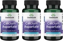 Swanson Calcium Aspartat - zeliščni dodatek za spodbujanje zdravja kosti, srca in mišic - naravna formula za spodbujanje celotnega telesa Wellness - (60 kapsul-200mg vsak) (3 pakiranja)