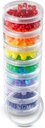 7 Day Medicine tablete Organizator - Zložene tablete Box - Fits majhne tablete in vitamin dopolnila - Naj vaš dnevni & teden medicine organiziran na enem mestu - velika - jasno