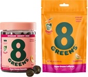 8Greens Daily Greens Gumies in lizike, Energy & Imunska podpora, Gluten-free, Vegan, Non-GMO, Brez umetnih barv in arom