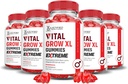 Upravičeni laboratoriji (5 Pack) Vital Grow XL Extreme 2000MG Performance Gummies Napredna Formula oblikovan z ACV Granatna beet Juice v prahu B12 Vegan Non GSO 300 Gummi