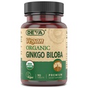 DEVA Vegan Ginkgo Biloba prehranska dopolnilo, USDA Organic, Vegansko društvo Certified, Easy-to-Shallow majhne tablete, 300 mg., 90-Count steklenica